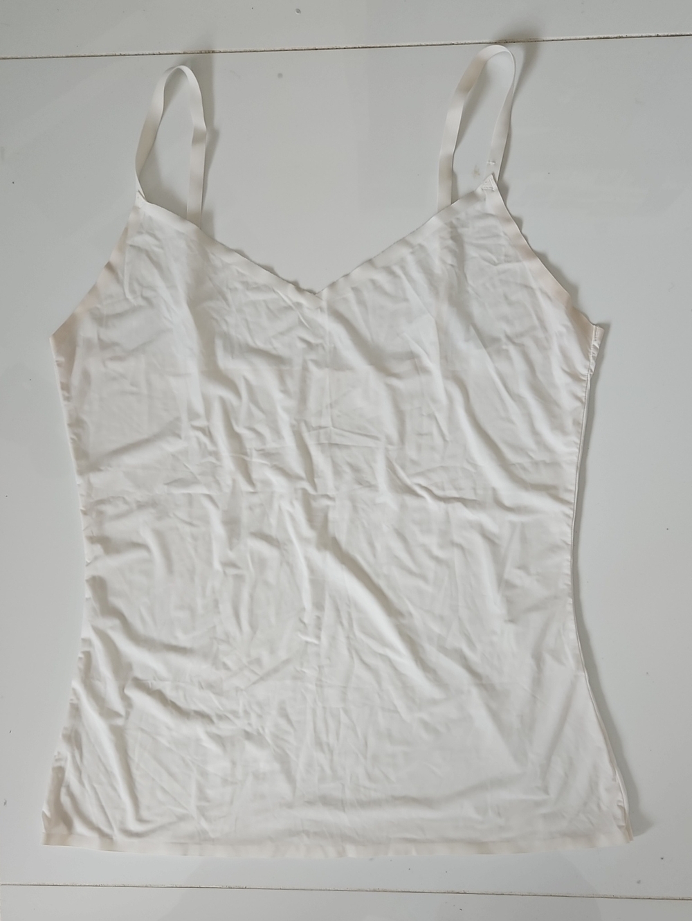 Essential White Women's Camisole with Adjustable Straps
